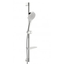 HANSA VIVA vsprchová souprava 4-dílná, ruční sprcha pr. 110 mm, 3 proudy, tyč, hadice, mýdlenka, chrom