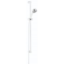 KLUDI ZENTA 3S sprchová souprava 3-dílná, ruční sprcha pr. 84 mm, 3 proudy, tyč, hadice, bílá/chrom