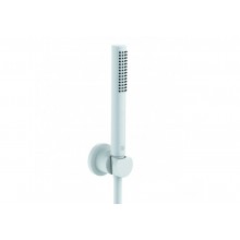 KLUDI NOVA FONTE PURISTIC 1S sprchová souprava 3-dílná, ruční sprcha 205 mm, hadice, držák, matná bílá