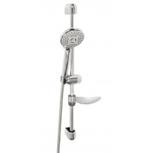 NOVASERVIS sprchová souprava 4-dílná, ruční sprcha pr. 95 mm, 3 proudy, tyč, hadice, mýdlenka, chrom