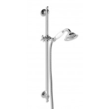 NOVASERVIS TITANIA RETRO II sprchová souprava 3-dílná, ruční sprcha pr. 90 mm, tyč, hadice, chrom