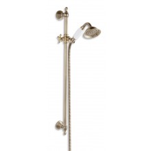 NOVASERVIS RETRO sprchová souprava 3-dílná, ruční sprcha pr. 90 mm, tyč, hadice, bronz
