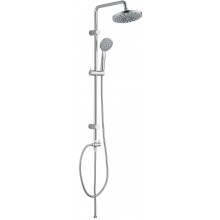EASY sprchový set 845mm, s ruční a hlavovou sprchou, držákem a hadicí, kulatý, ABS, chrom