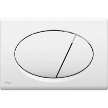 ALCA M70 ovládací tlačítko pro dvě splachování, plast, lesklá bílá