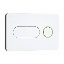 JIKA PL8 ovládací tlačítko pro dvě splachování, plast, bílá/zelená