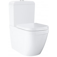 GROHE EURO CERAMIC kompletní WC kombinované 383x678mm, stacionární, bezokrajové, univerzální výpusť, alpská bílá