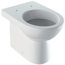 GEBERIT SELNOVA stojící WC 355x530x400mm, s hlubokým splachováním, vzadu rovné ke stěně, vodorovný odpad, částečně uzavřený tvar, bez nádržky pod omítku, keramika, bílá