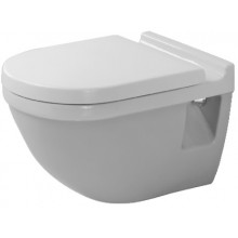 DURAVIT STARCK 3 závěsné WC 360x540mm, ploché splachování, bílá wondergliss