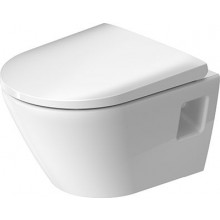 DURAVIT D-NEO závěsné WC 370x480mm, hluboké splachování, odpad vodorovný, se sedátkem, bílá