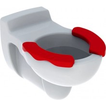 GEBERIT BAMBINI závěsné WC 33x53,5x34cm, dětské, s hlubokým splachováním, se sedací plochou, bílá/červená