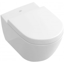 VILLEROY & BOCH SUBWAY 2.0 závěsné WC 370x560x365mm, s hlubokým splachováním, bez vnitřního okraje, Bílá Alpin