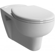 CONCEPT 100 závěsné WC 360x700mm, vodorovný odpad, prodloužené ploché splachování, bílá