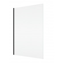 CONCEPT 400 boční stěna 75x197 cm, matná černá/čiré sklo