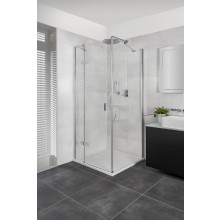 CONCEPT 400 sprchová stěna 750x1970mm, boční, stříbrná pololesklá/čiré sklo AP