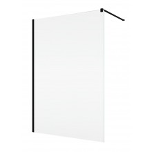CONCEPT 200 CON4P stěna walk-in 100x200 cm, černá/čiré sklo