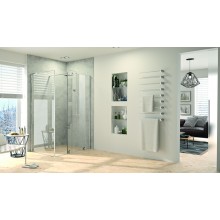 CONCEPT INTENSA boční sprchová stěna 685-700x2000mm, stříbrná pololesklá/sklo čiré AntiPlague