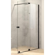 HÜPPE XTENSA PURE WALK-IN sprchové dveře 160x200 cm, posuvné, black edition/sklo čiré