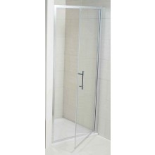 JIKA CUBITO PURE sprchové dveře 100x195 cm, pivotové, lesklý hliník/sklo čiré