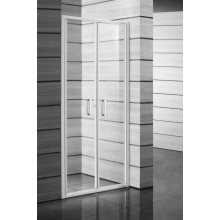JIKA LYRA PLUS sprchové dveře 80x190 cm, lítací, bílá/sklo čiré