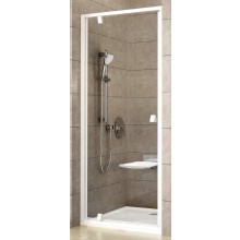 RAVAK PIVOT PDOP1 90 sprchové dveře 90x190 cm, pivotové, bílá/bílá/sklo transparent
