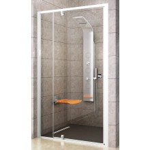 RAVAK PIVOT PDOP2 120 sprchové dveře 120x190 cm, pivotové, bílá/chrom/sklo transparent