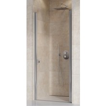 RAVAK CHROME CSD1 90 sprchové dveře 90x195 cm, lítací, satin/sklo transparent