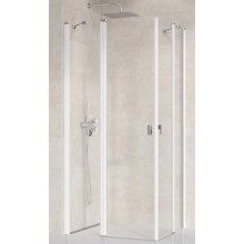 RAVAK CHROME CRV2 80 sprchové dveře 80x195 cm, lítací, bílá/sklo transparent 