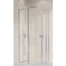 RAVAK CHROME CRV2 110 sprchové dveře 110x195 cm, lítací, chrom lesk/sklo transparent