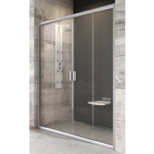 RAVAK BLIX BLDP4 120 sprchové dveře 120x190 cm, posuvné, satin/sklo transparent