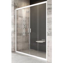 RAVAK BLIX BLDP4 130 sprchové dveře 131x190 cm, posuvné, bílá/sklo transparent