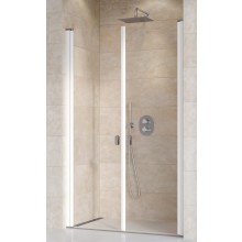 RAVAK CHROME CSDL2 110 sprchové dveře 110x195 cm, lítací, bílá/sklo transparent