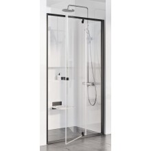 RAVAK PIVOT PDOP2-110 sprchové dveře 110x190 cm, pivotové, black/sklo transparent