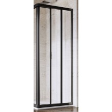 RAVAK SUPERNOVA ASRV3 75 sprchové dveře 75x198 cm, posuvné, černá/sklo transparent