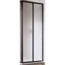 RAVAK SUPERNOVA SRV2 100 sprchové dveře 100x195 cm, posuvné, černá/sklo grape