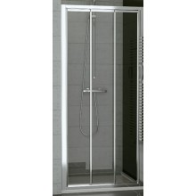 SANSWISS TOP LINE TOPS3 sprchové dveře 1000x1900mm, třídílné posuvné, matný elox/čiré sklo