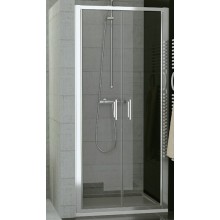 SANSWISS TOP LINE TOPP2 sprchové dveře 1000x1900mm, dvoukřídlé, matný elox/čiré sklo
