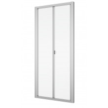 SANSWISS TOP LINE TOPK sprchové dveře 90x190 cm, zalamovací, matný elox/čiré sklo