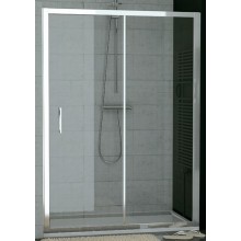 SANSWISS TOP LINE TOPS2 sprchové dveře 1400x1900mm, jednodílné posuvné s pevnou stěnou v rovině, aluchrom/sklo Mastercarré