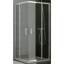 SANSWISS TOP LINE TED2 G sprchové dveře 800x1900mm, dvoukřídlé, levý díl pro rohový vstup, aluchrom/čiré sklo