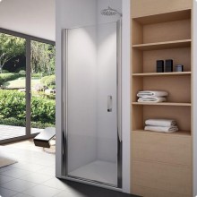 SANSWISS SWING-LINE SL1 sprchové dveře 90x195 cm, křídlové, aluchrom/čiré sklo Aquaperle