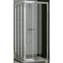 SANSWISS TOP LINE TOE3 D sprchové dveře 700x1900mm, třídílné posuvné, pravý díl pro rohový vstup, bílá/čiré sklo