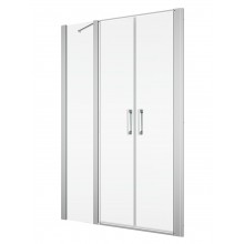 SANSWISS DIVERA D22T32 sprchové dveře 120x200 cm, vstup 504mm, lítací, aluchrom/čiré sklo