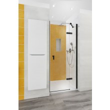 CONCEPT 400 sprchové dveře 75x197 cm, křídlové, pravé, matná černá/čiré sklo