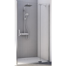 CONCEPT 300 STYLE sprchové dveře 800x2000mm, jednokřídlé s pevnou stěnou v rovině, pravé, aluchrom/čiré sklo