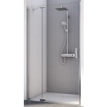 CONCEPT 300 STYLE sprchové dveře 750x2000mm, jednokřídlé s pevnou stěnou v rovině, levé, aluchrom/čiré sklo