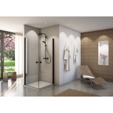 CONCEPT 200 sprchové dveře 90x200 cm, lítací, černá/čiré sklo