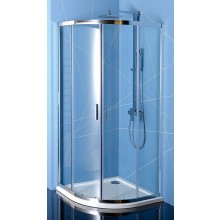 POLYSAN EASY LINE sprchový kout 80x80 cm, R550, posuvné dveře, leštěný hliník/sklo čiré