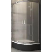 RAVAK BLIX BLCP4-80 SABINA sprchový kout 80x80 cm, R488, snížený, posuvné dveře, lesk/sklo grape 