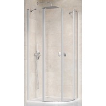 RAVAK CHROME CSKK4 90 sprchový kout 90x90 cm, R489, křídlové dveře, satin/sklo transparent