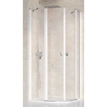 RAVAK CHROME CSKK4 90 sprchový kout 90x90 cm, R489, křídlové dveře, bílá/sklo transparent